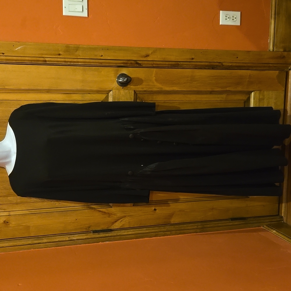 Elegant Costume Black Long Sleeve Dress